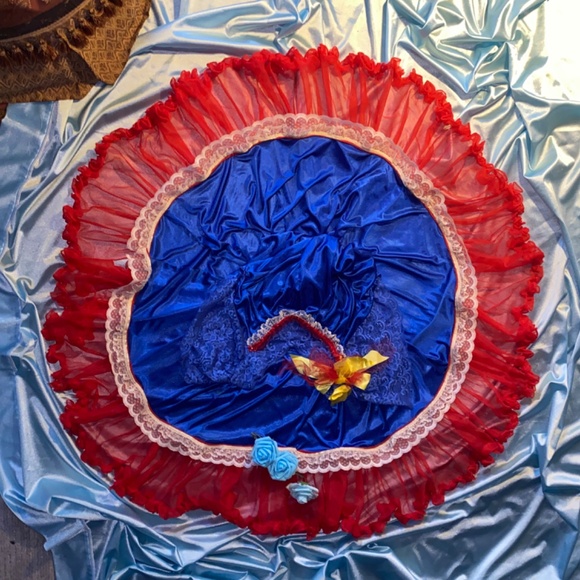 Vtg Silky Snow White Sissy Ruffled LACE SWEEP NIGHTGOWN OSFM - Picture 3 of 16